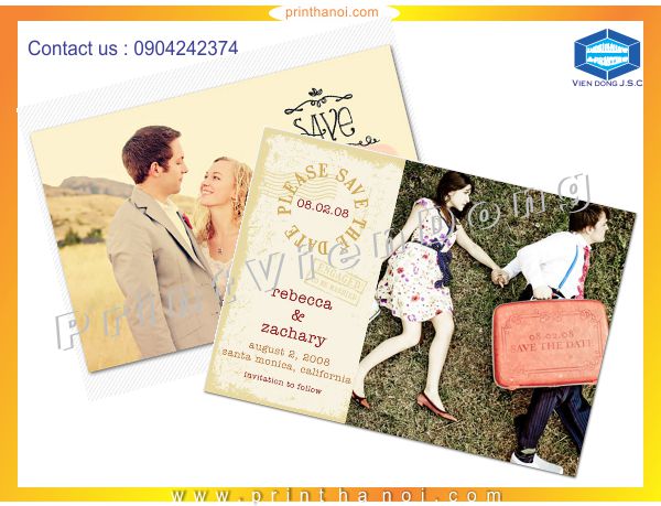 Print Invitaions in HaNoi | Square Business Cards in Ha Noi | Print Ha Noi