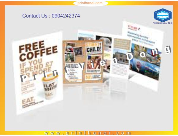 Print & design leaflet  | Super Business Cards in Ha Noi | Print Ha Noi