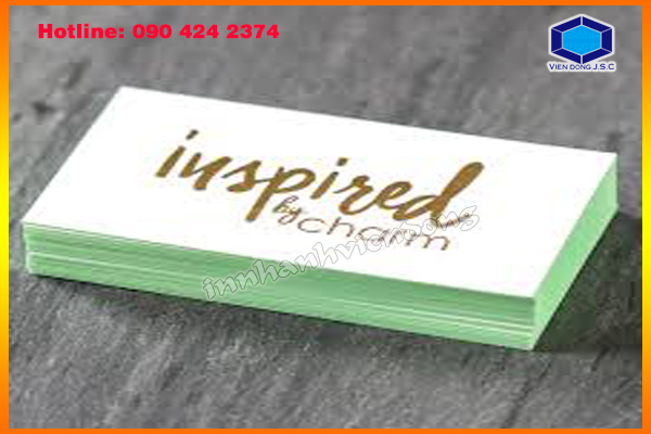 Gold Foil Business Cards in Ha Noi | Print card visit free design in Ha Noi | Print Ha Noi